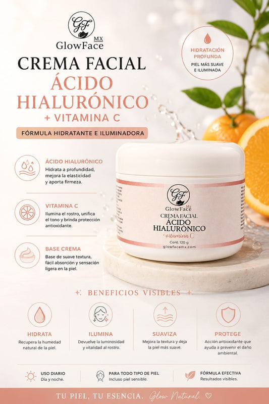 CREMA ACIDO HIALURONICO CON VITAMINA C 120g