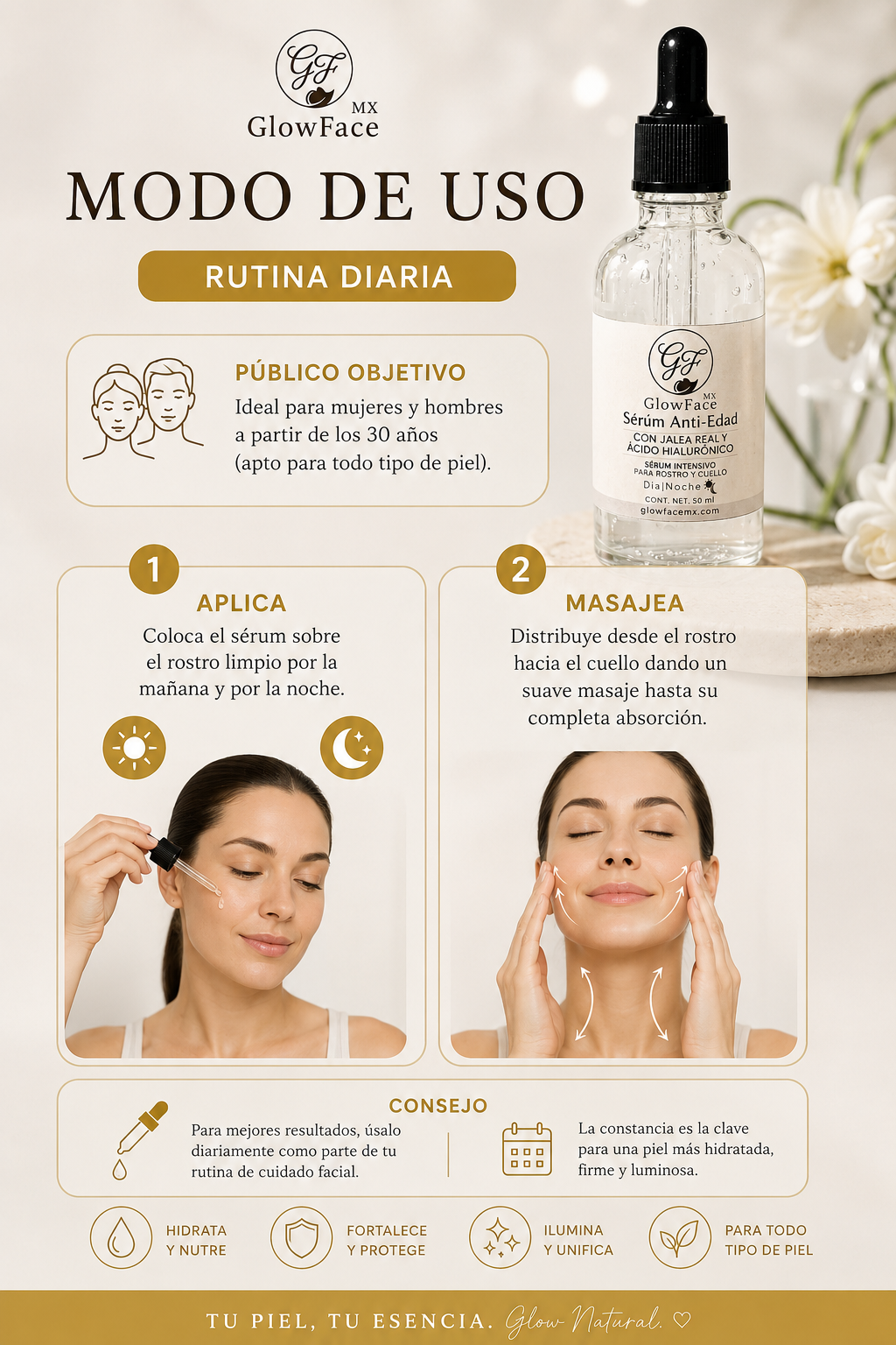 SERUM JALEA REAL Y ÁCIDO HIALURÓNICO 50ml