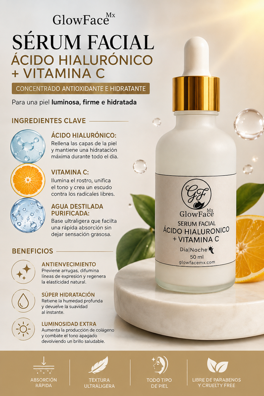 SERUM ACIDO HIALURONICO + VITAMINA C 50ml