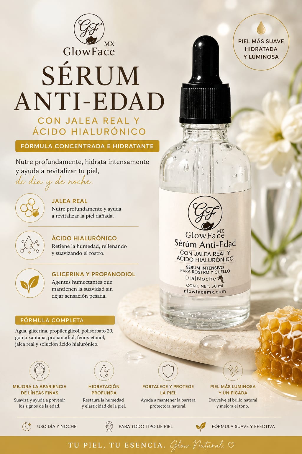 SERUM JALEA REAL Y ÁCIDO HIALURÓNICO 50ml