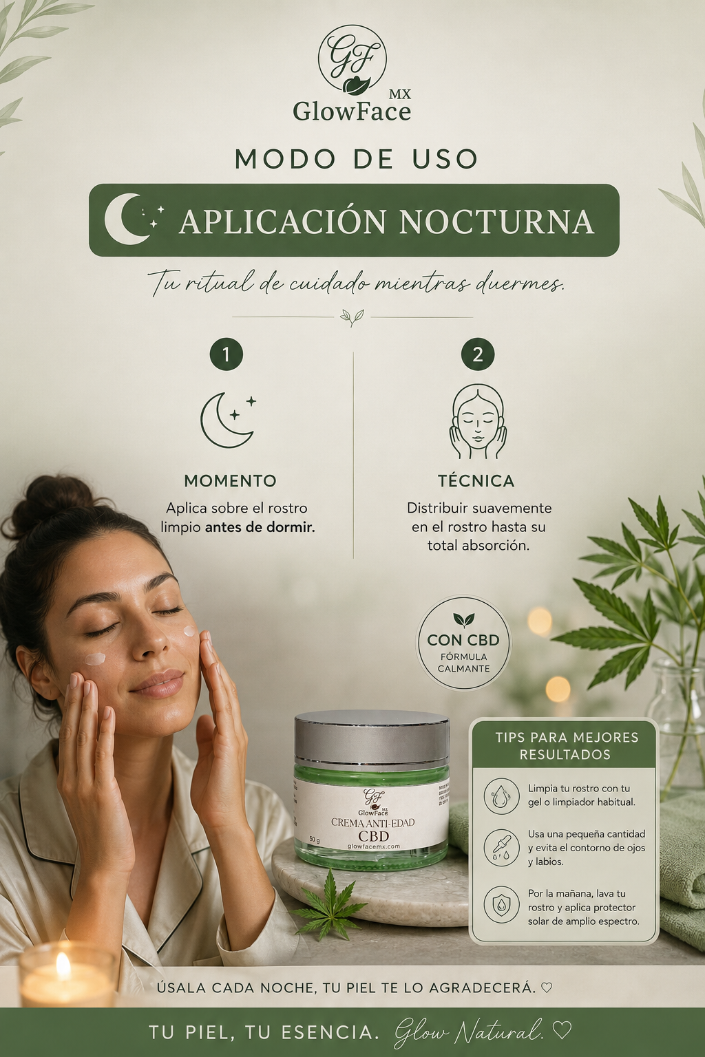 CREMA FACIAL DE CBD 50g